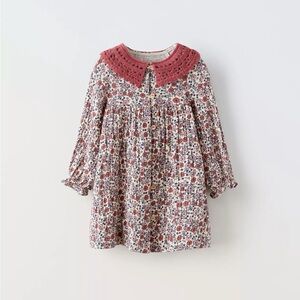 Zara Floral Dress with Collar
